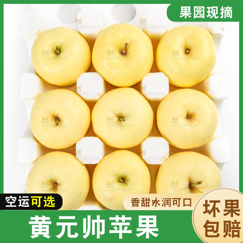 篮子里装着黄金帅苹果