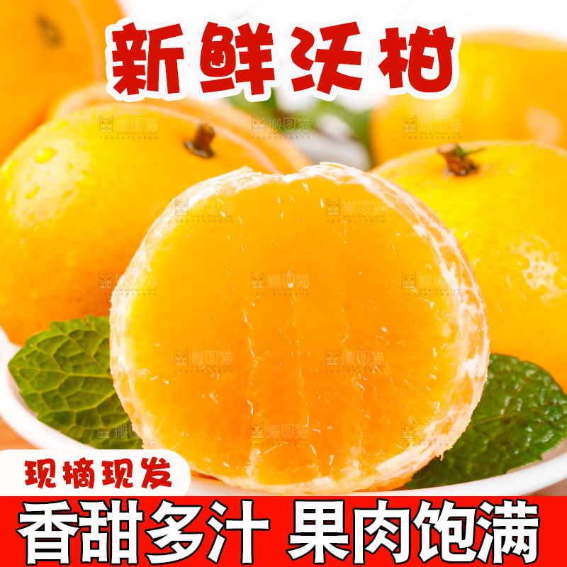 盘子里装着广西武鸣沃柑