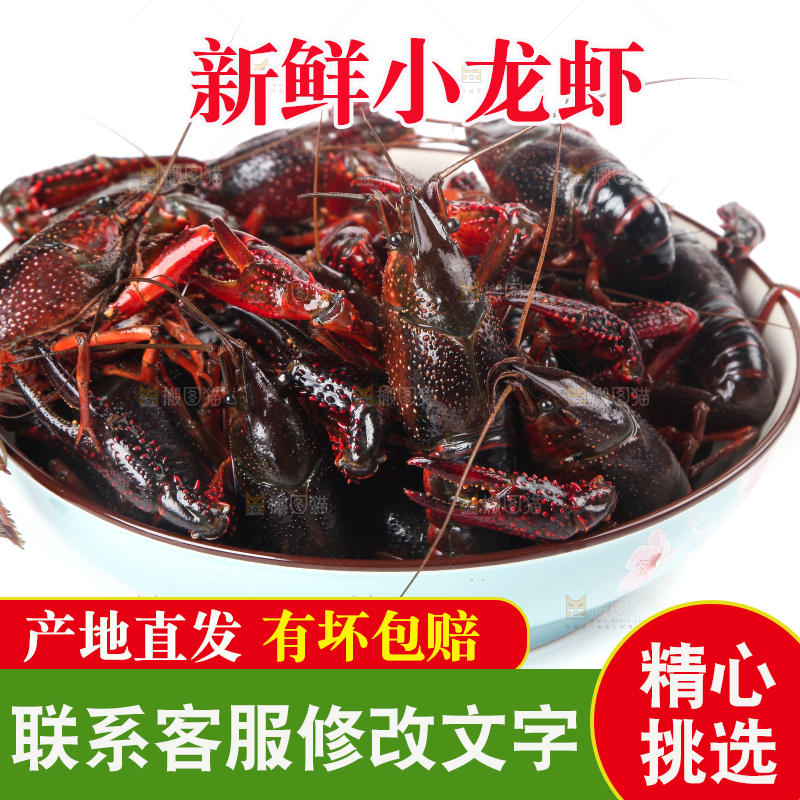 盆子里装着潜江小龙虾