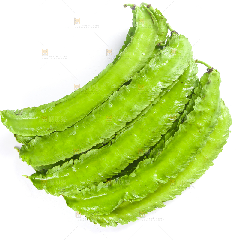 白底上摆放着四棱豆