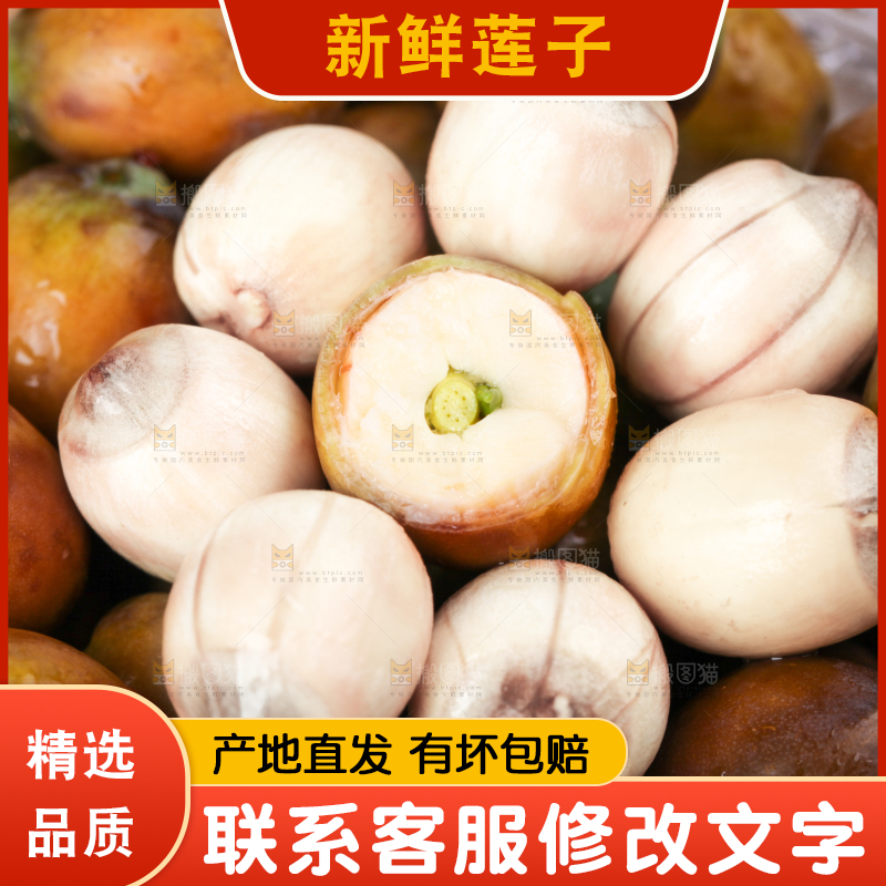 堆放着一堆的莲子