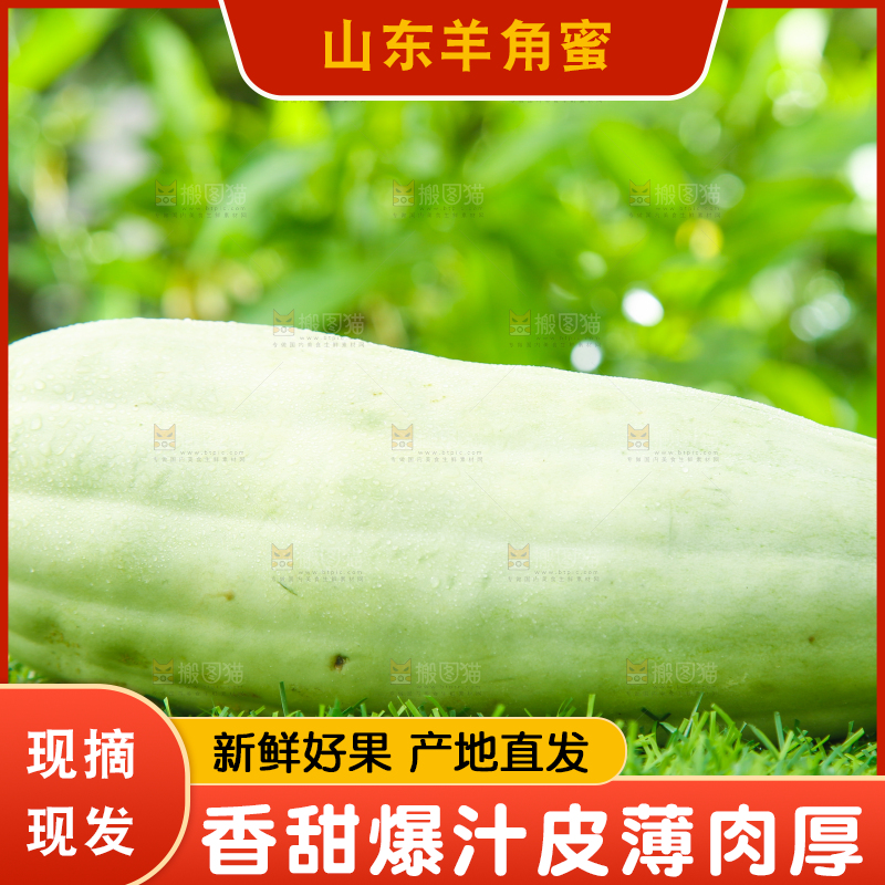 绿草地上放着羊角蜜