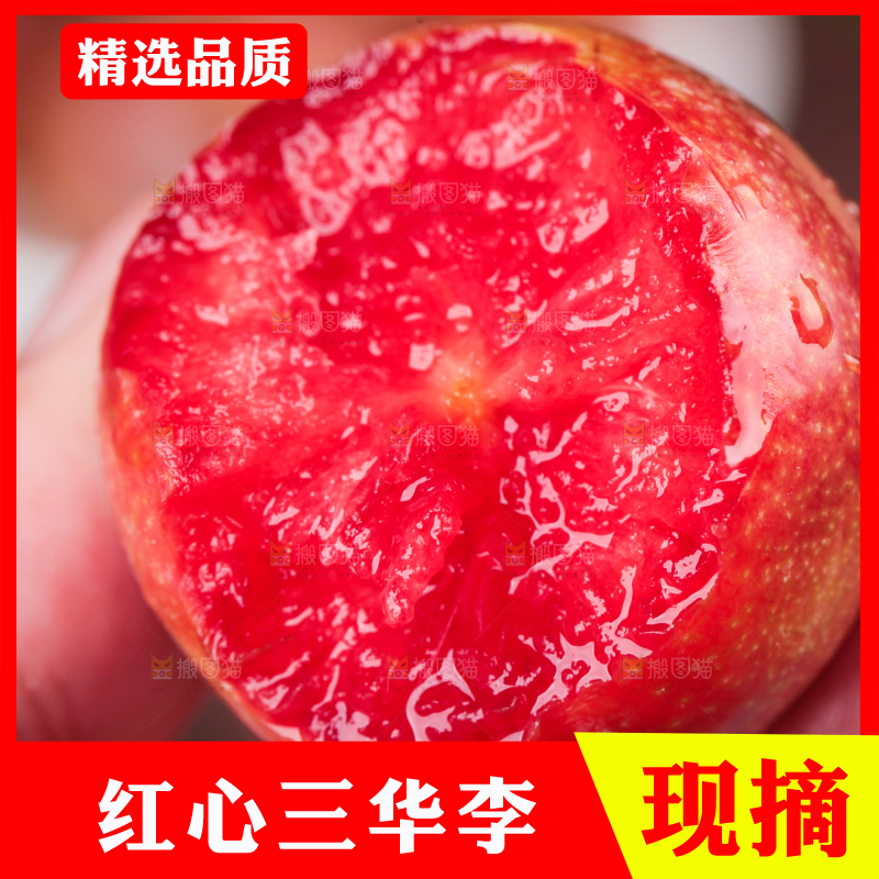 红肉三华李主图