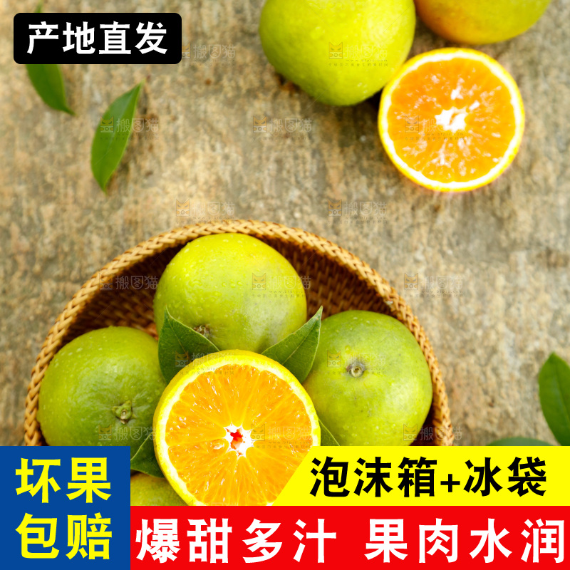 篮子里装着秭归夏橙
