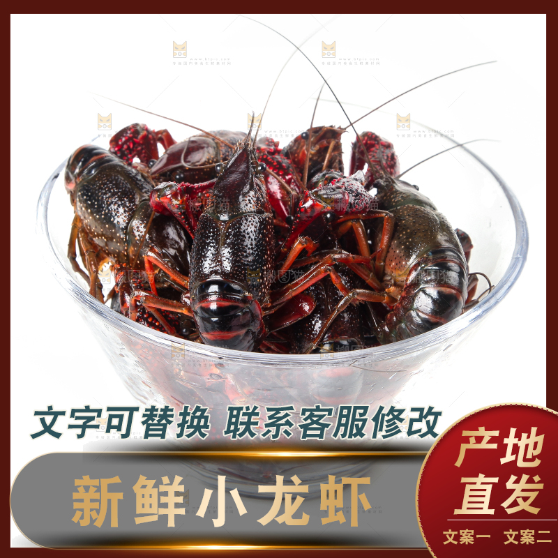盆子里装着潜江小龙虾