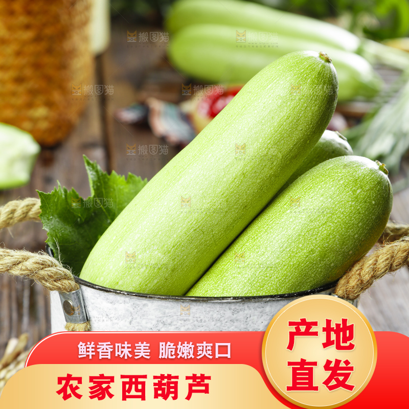 篮子里装着山东西葫芦