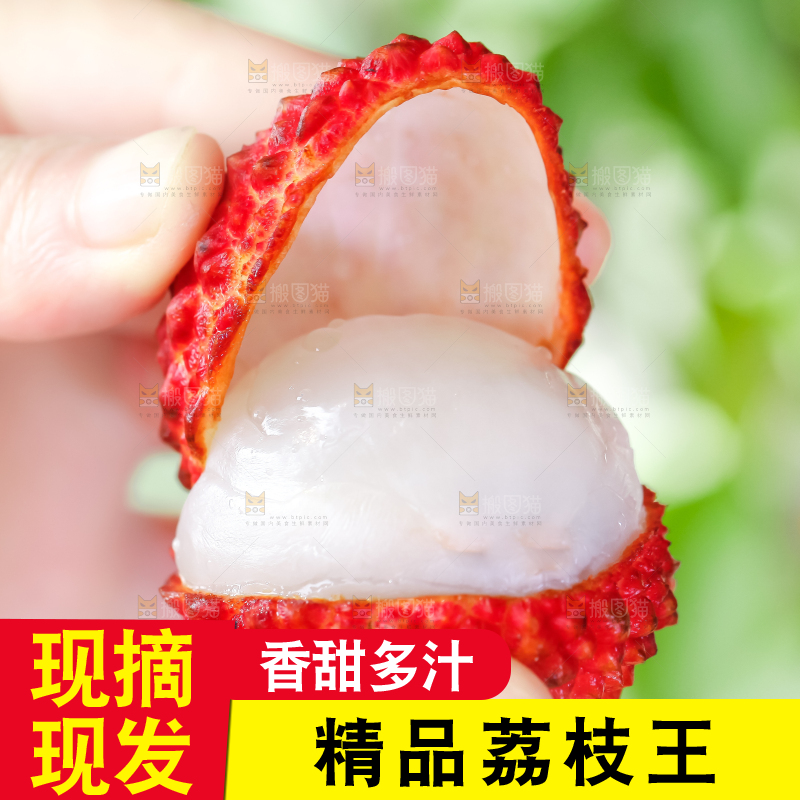 手里拿着火山荔枝王
