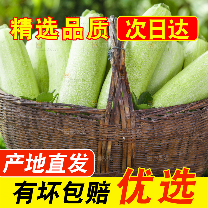 篮子里装着西葫芦