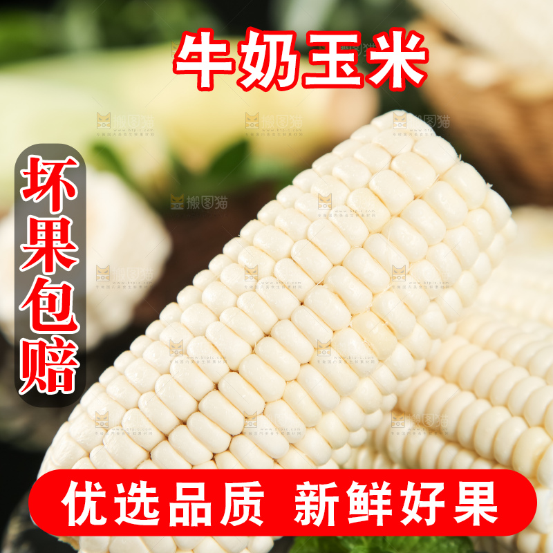 深底上放着漳州牛奶玉米