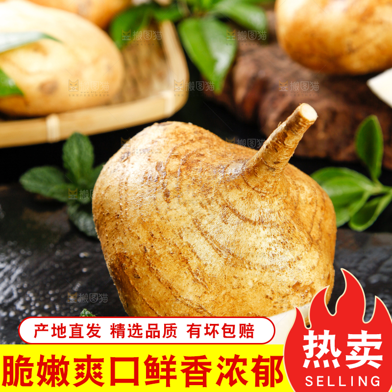 深底上摆放着凉薯
