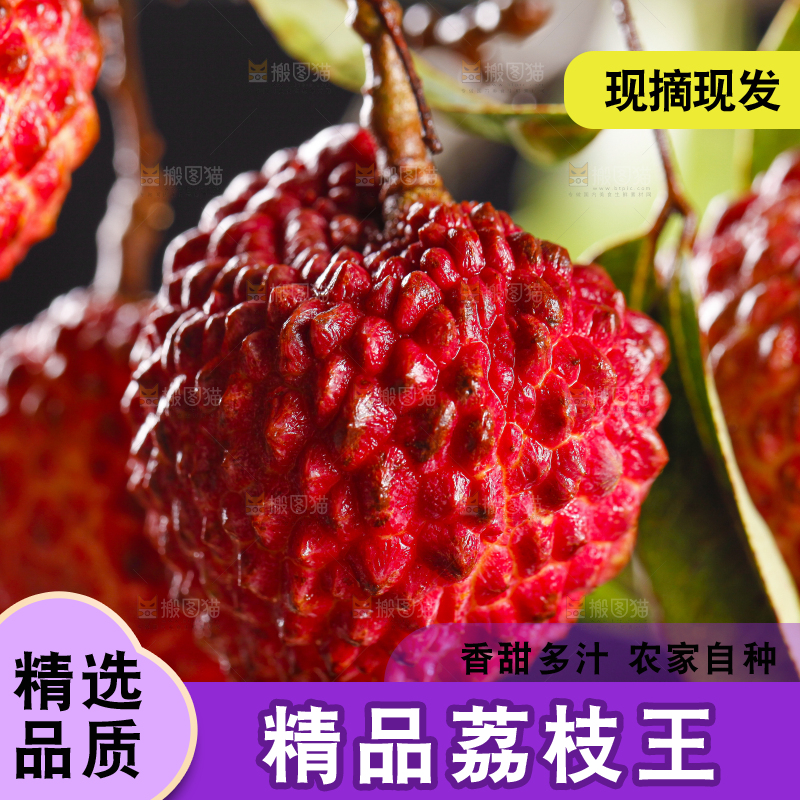 浅底上放着荔枝王