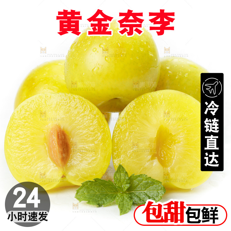 白底上的九峰山黄金奈李