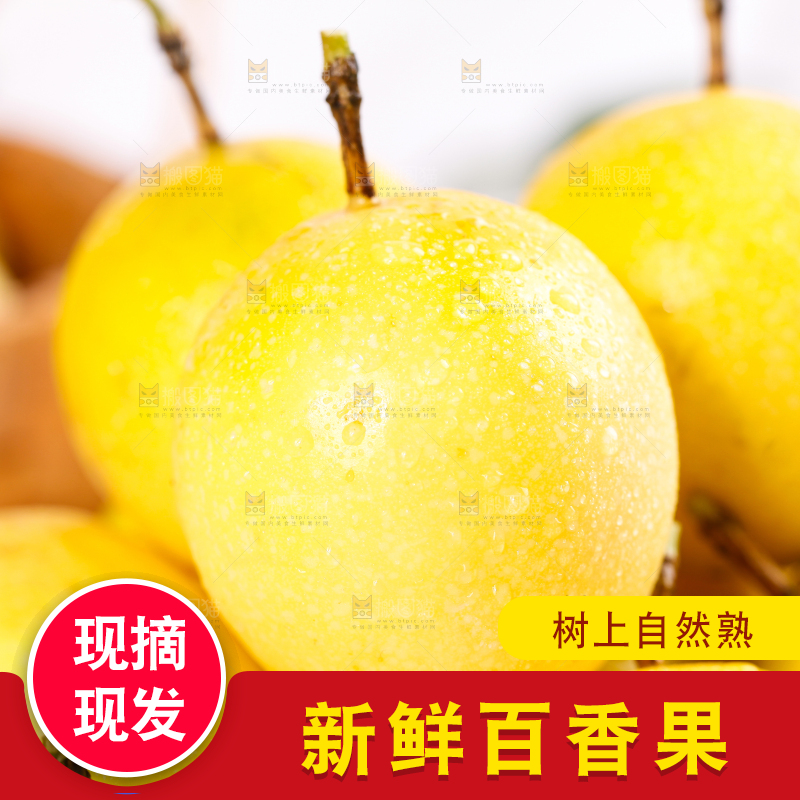 浅底上的黄金百香果