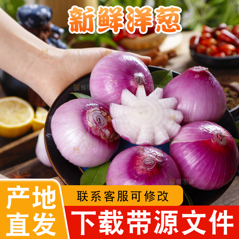 手里拿着新鲜洋葱