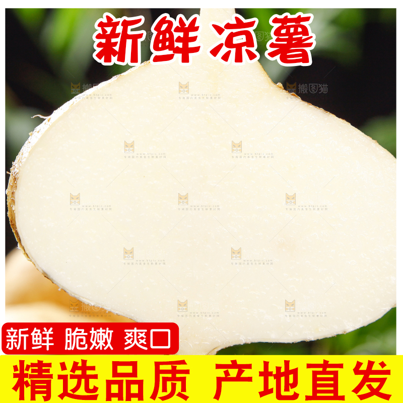 黑底上摆放着广西新鲜凉薯