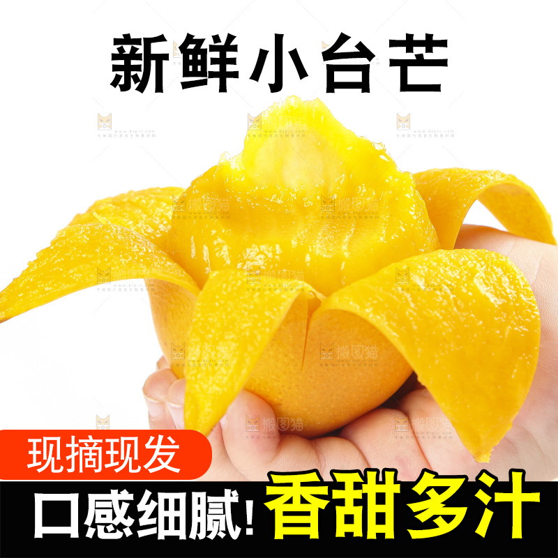 手里拿着小台农芒果肉