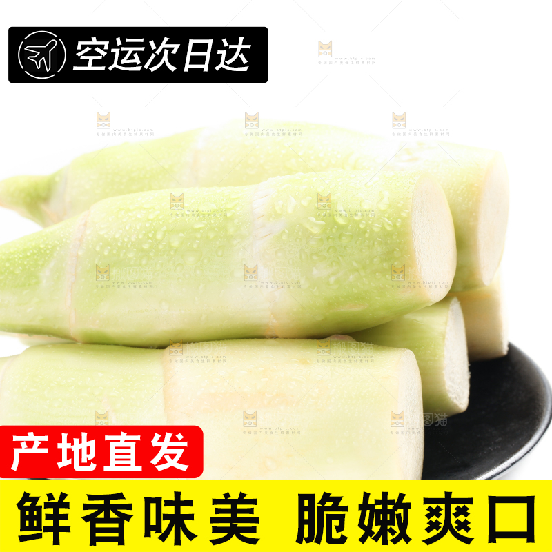 白底上的茭白