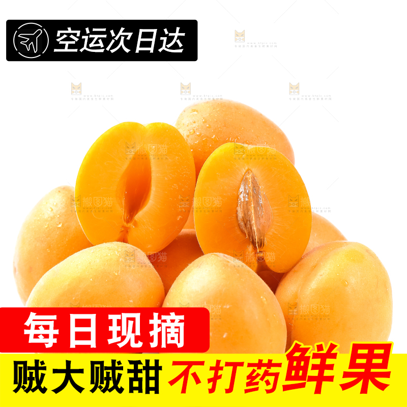 白底上摆放着酸甜杏子