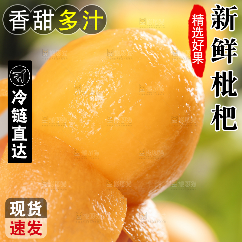 手里拿着枇杷果