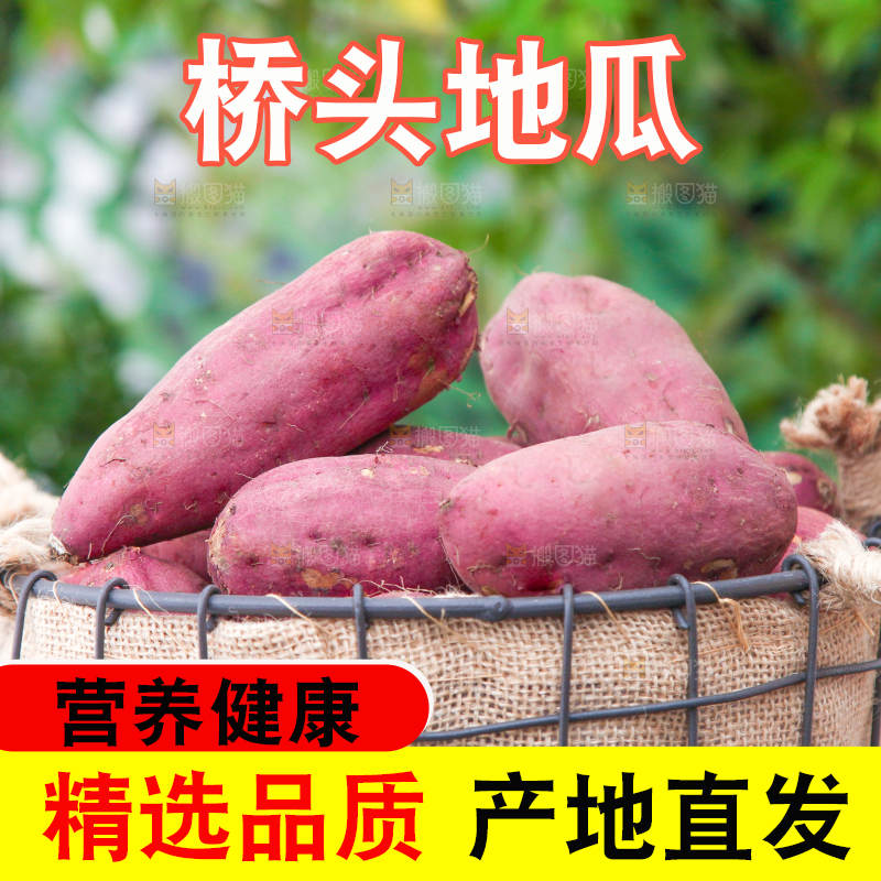 篮子里装着红薯