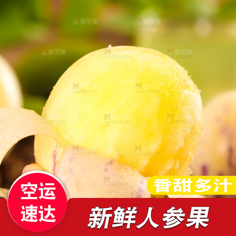 手里拿着黄心人参果