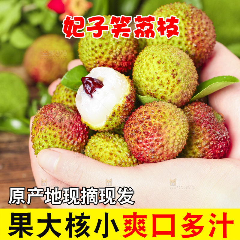 手捧着妃子笑荔枝