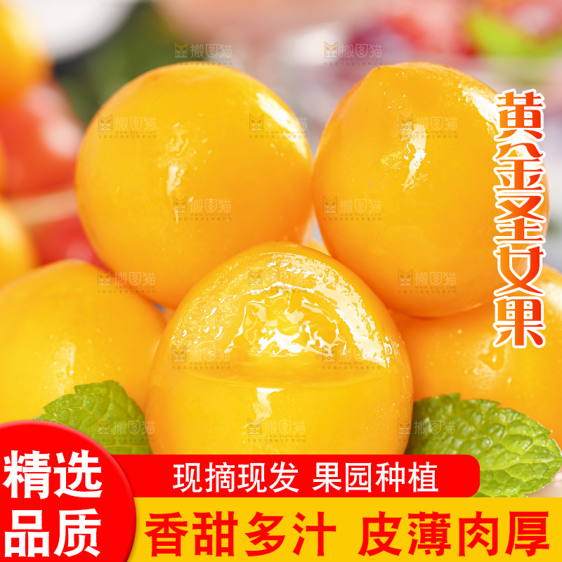 白底上摆放着小番茄