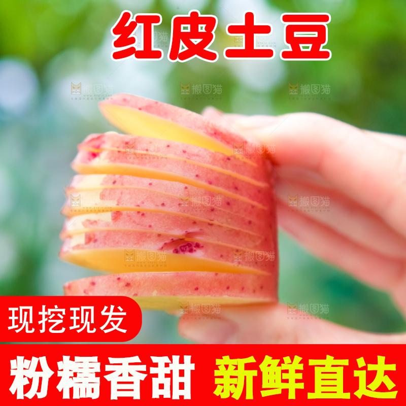 手里拿着土豆