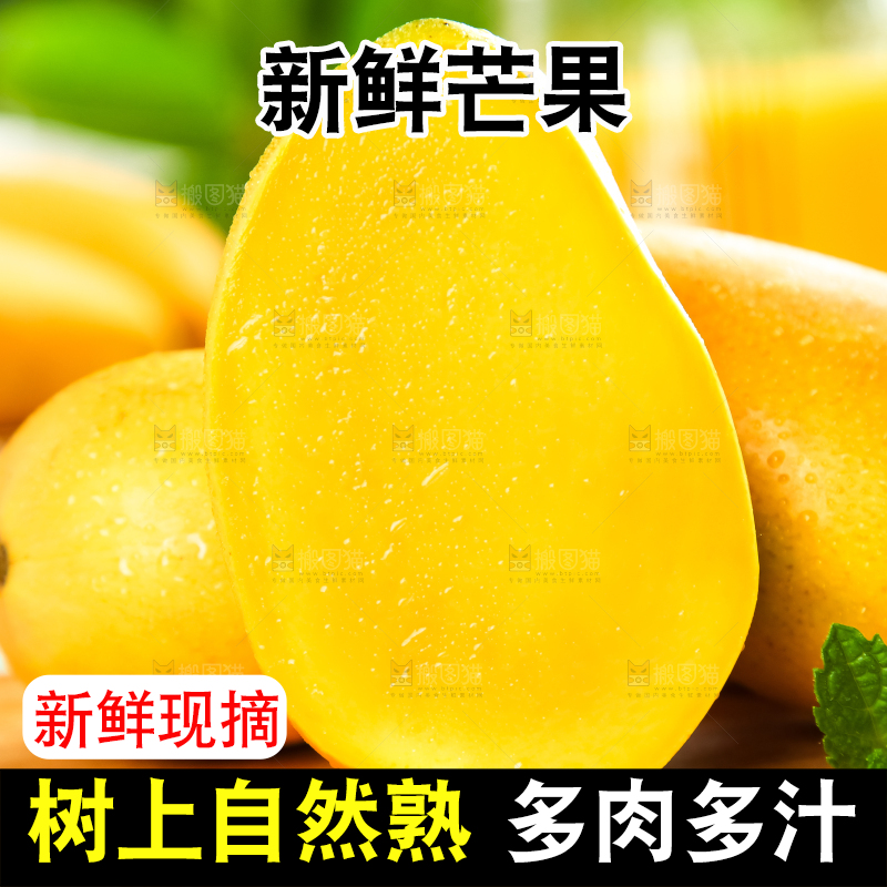 木底上摆放着台农芒