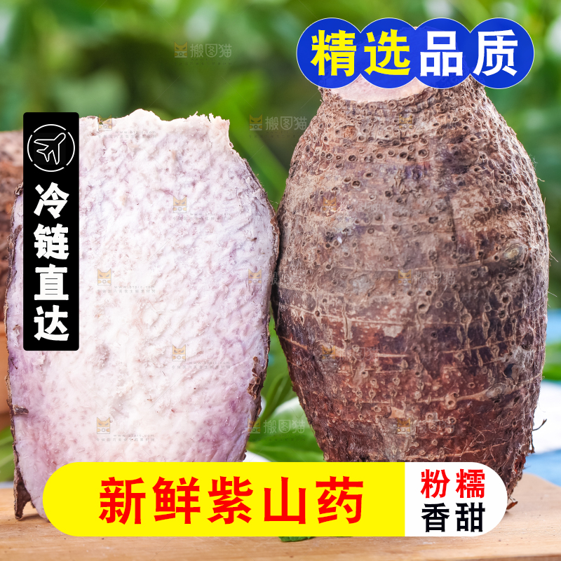木底上放着新鲜芋头