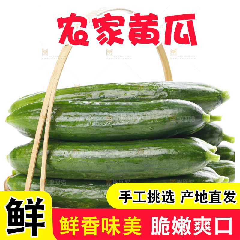 篮子里装着水果黄瓜