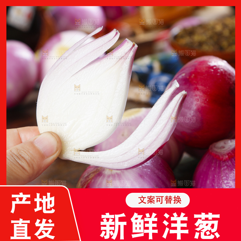 手里拿着新鲜洋葱