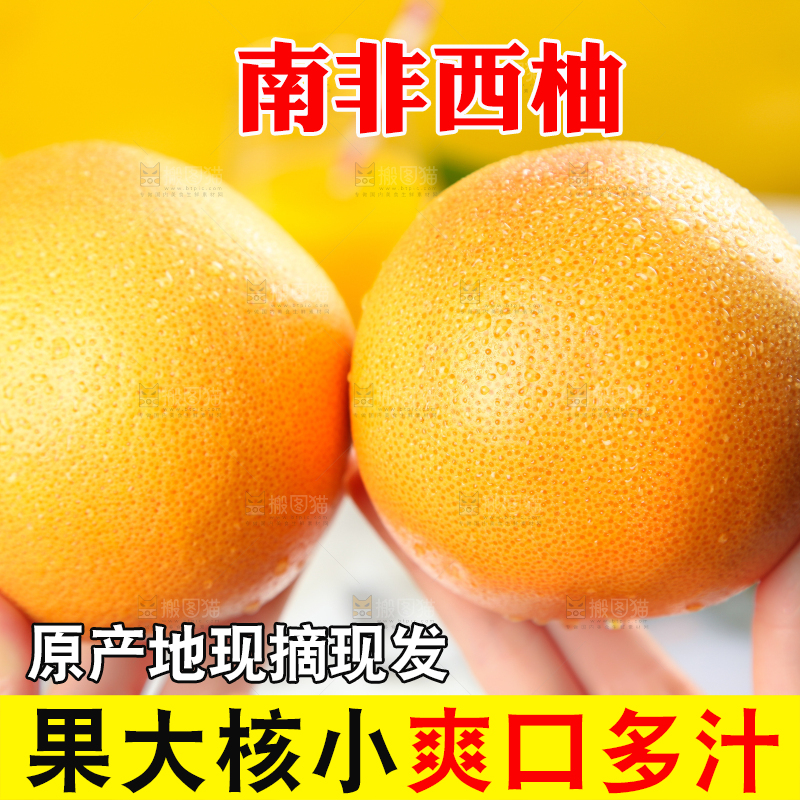 手里拿着南非进口西柚