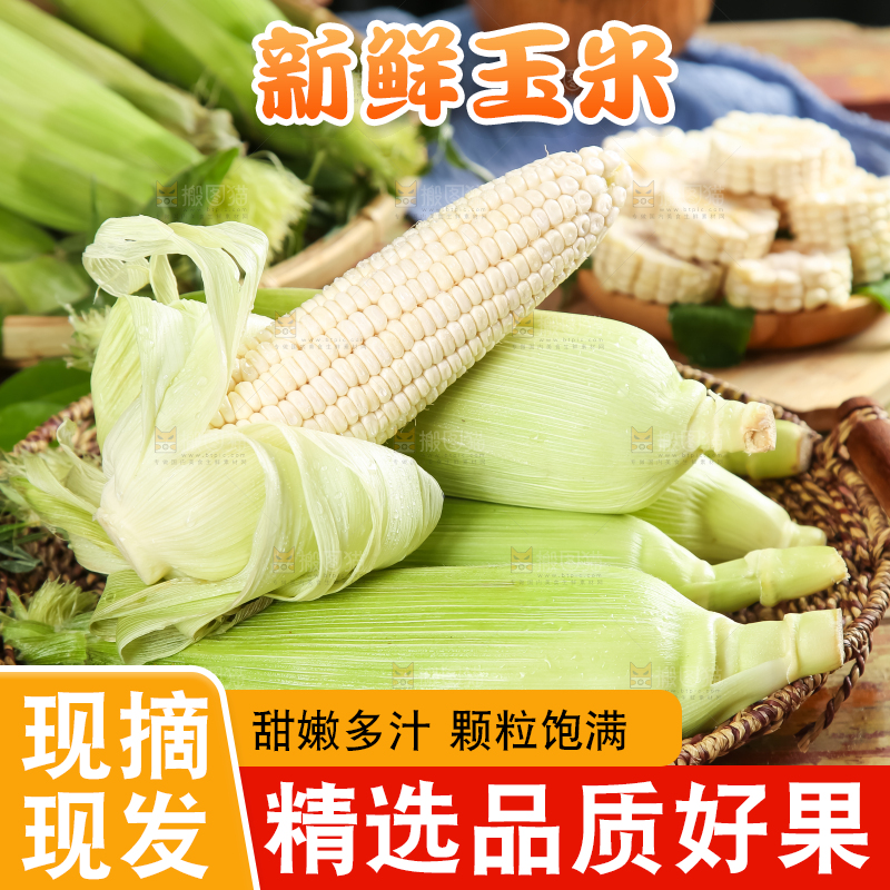 篮子里的福建牛奶水果玉米