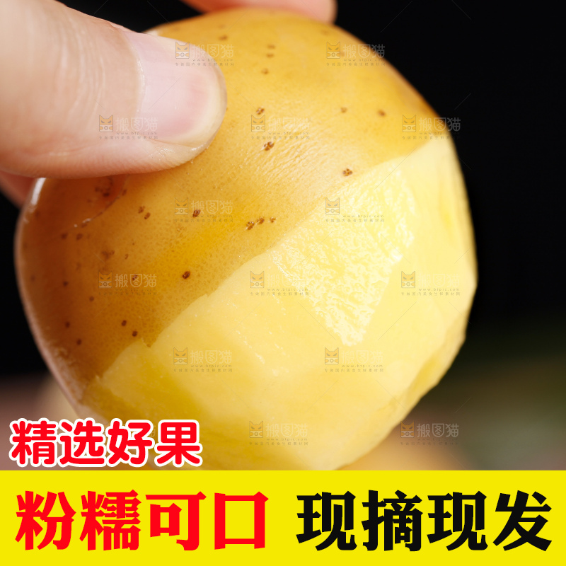 手里拿着迷你小土豆