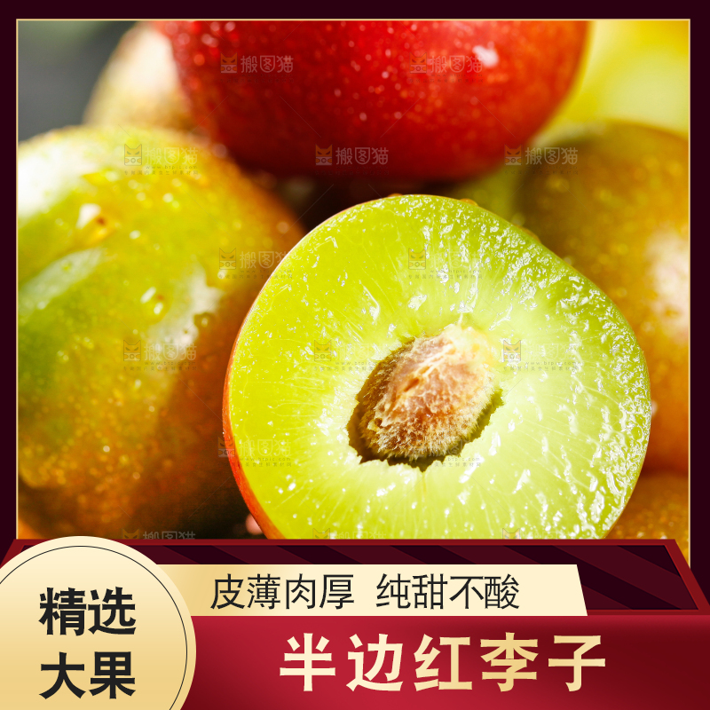 半边红脱骨李主图