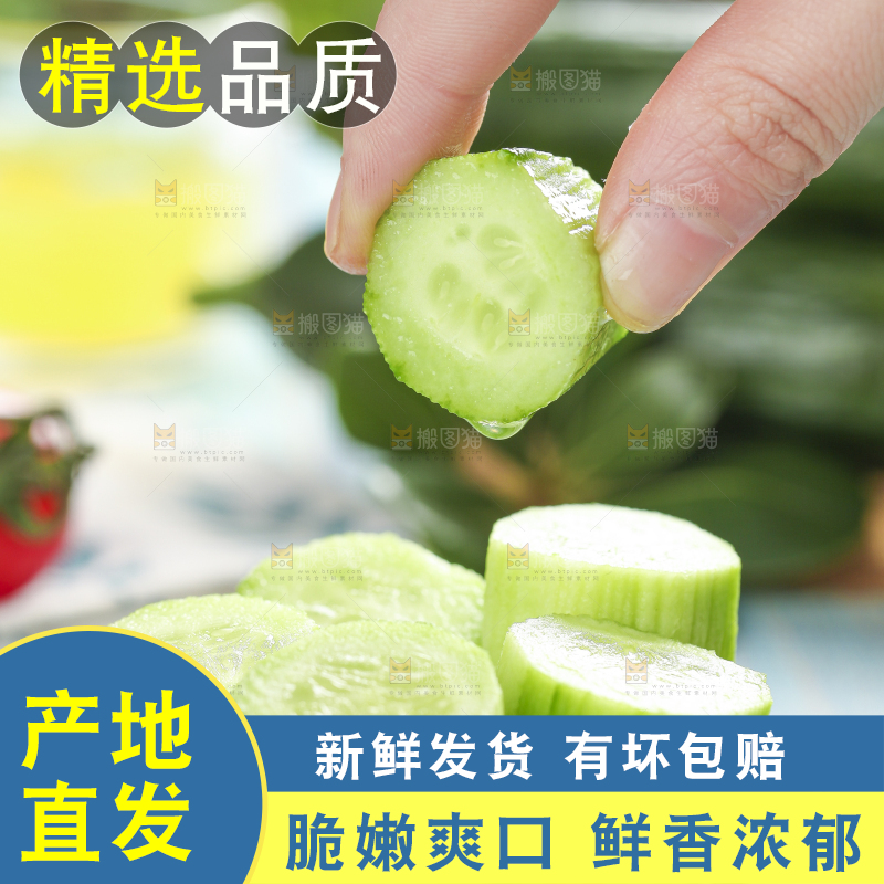 盘子里装着小黄瓜
