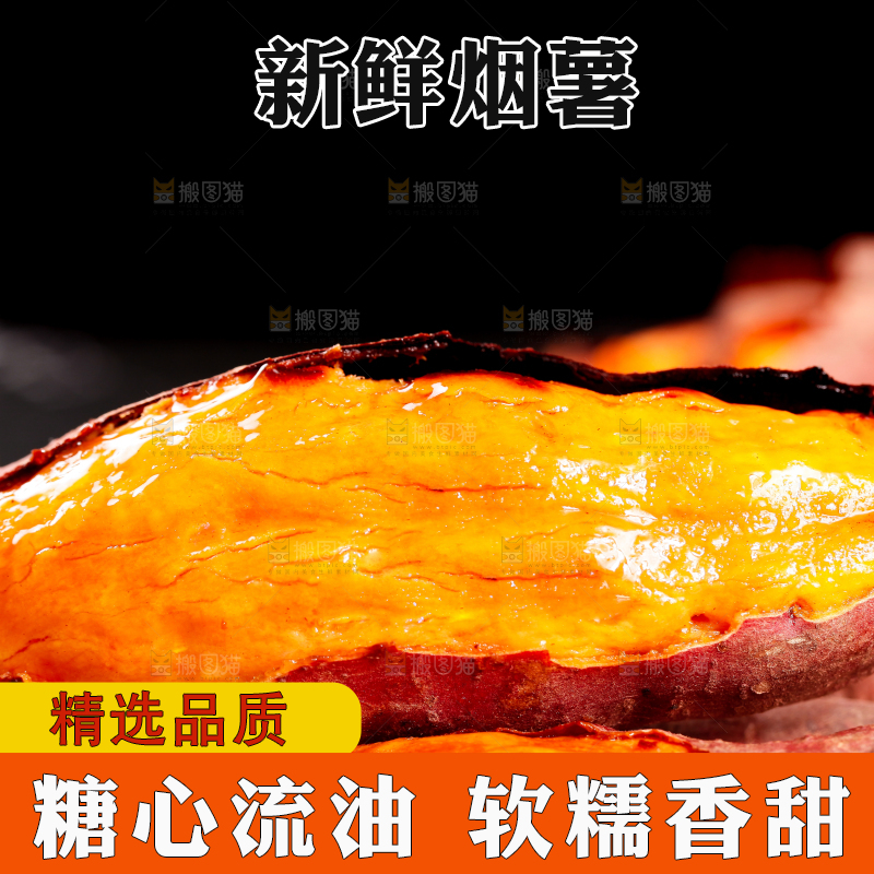 黑底上的山东烟薯