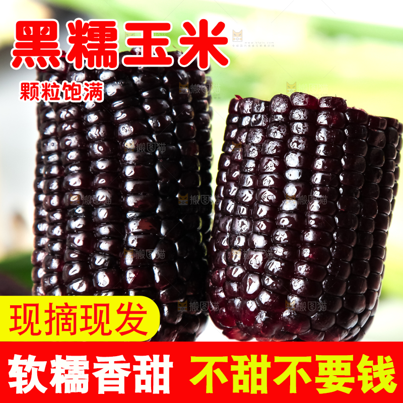 竹签叉着玉米棒