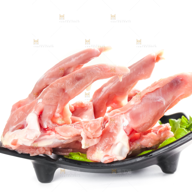 白底上的鸭锁骨