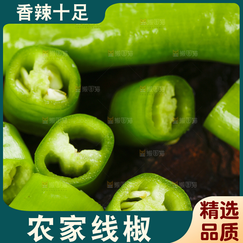 深底上的二荆条辣椒