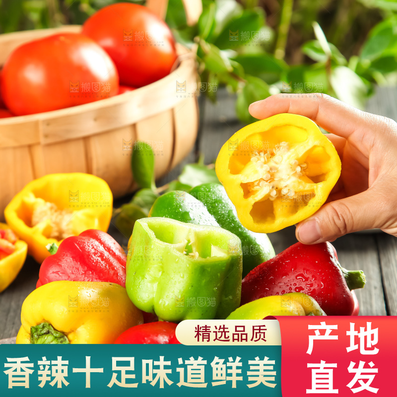 盘子里装着辣椒