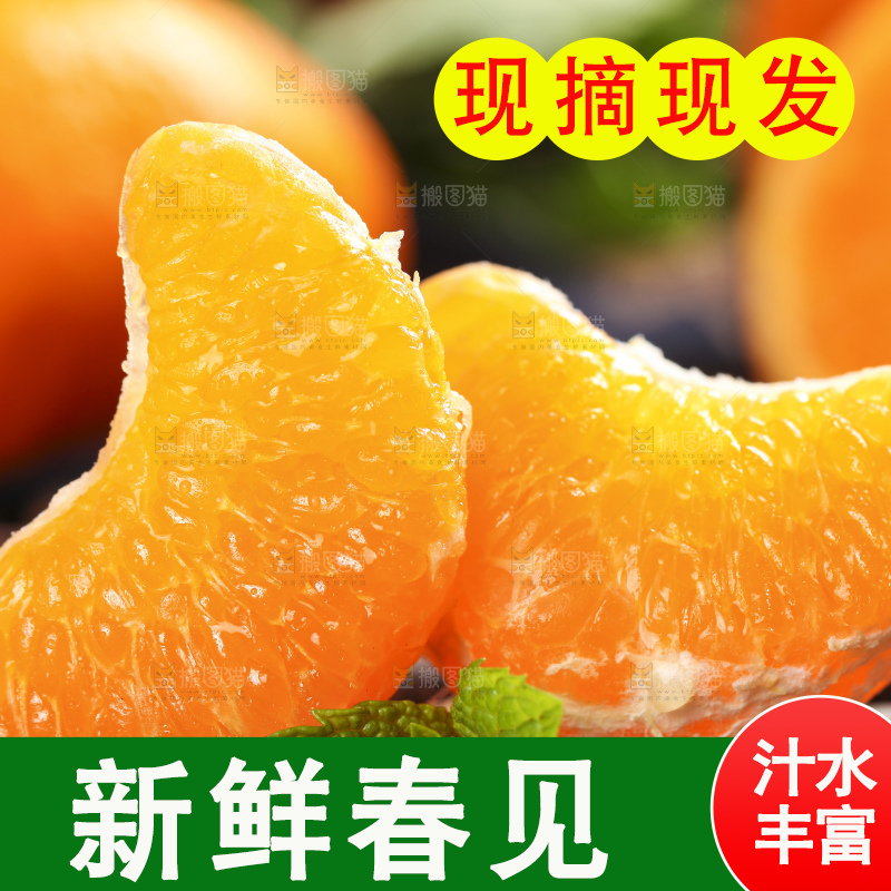 深底上放着春见橘柑