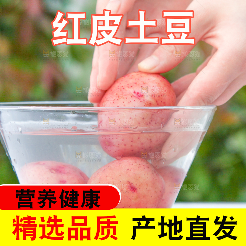 盆子里装着正在清洗的土豆