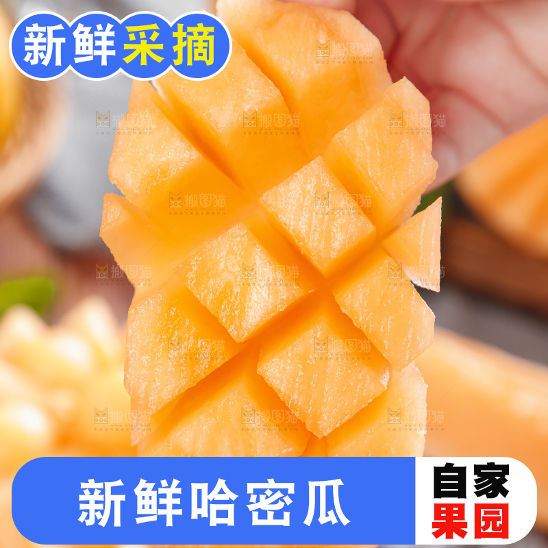 手里拿着冰火蜜瓜