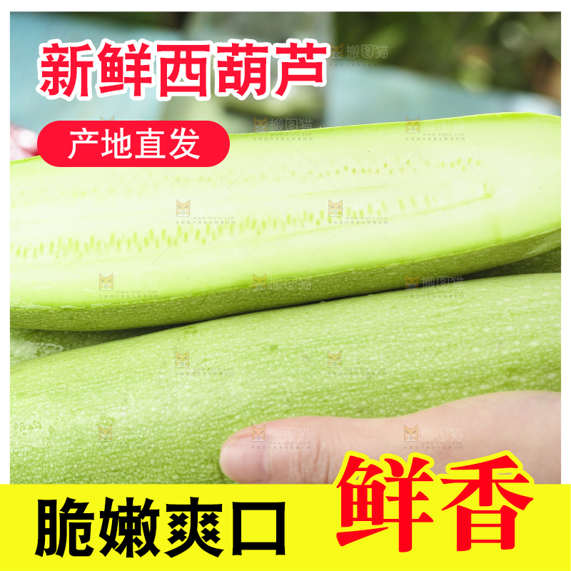 手里拿着嫩茭瓜