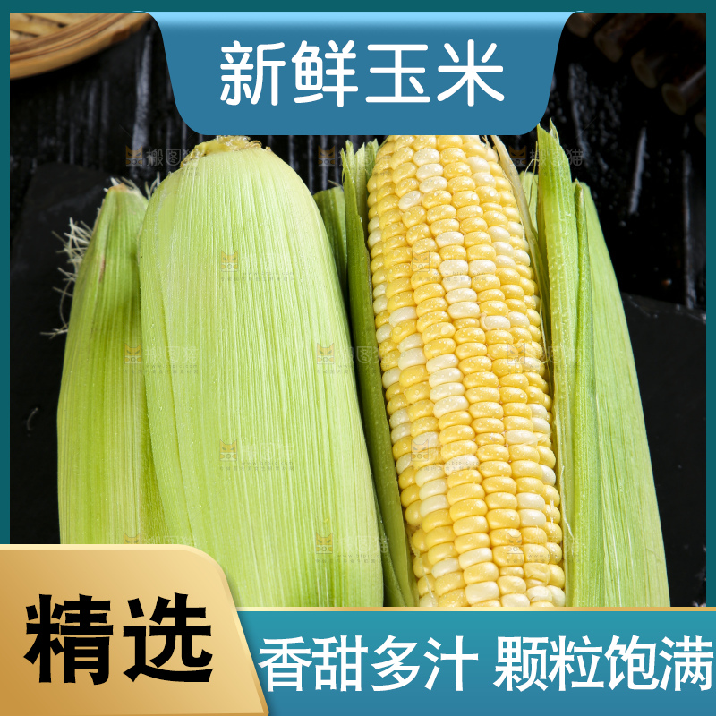 黑底上的云南水果玉米