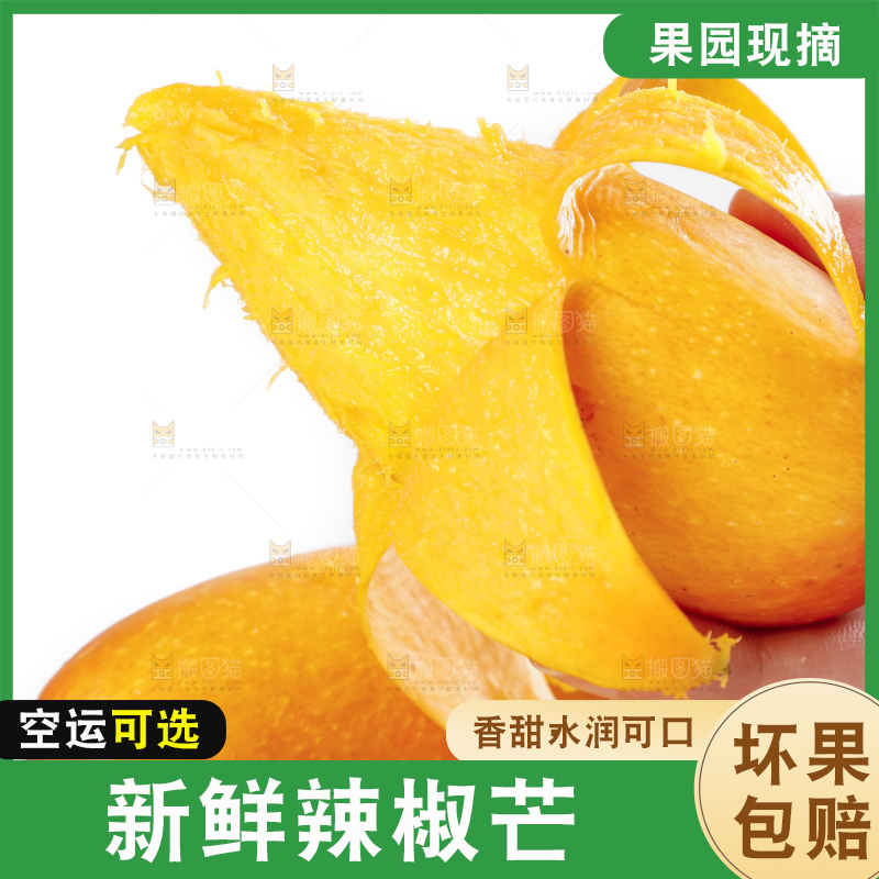 白底上放着海南辣椒芒