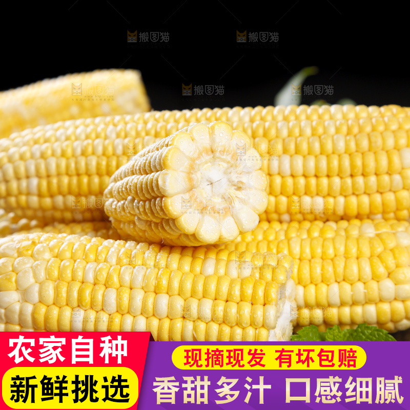 黑底上的云南水果玉米