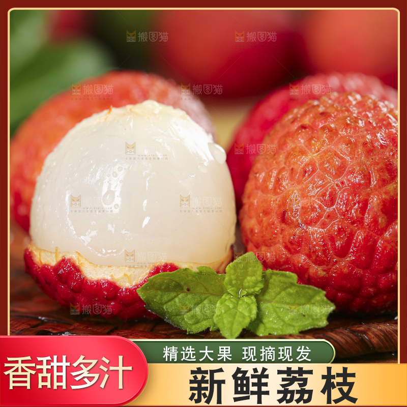 木底上摆放着高山荔枝